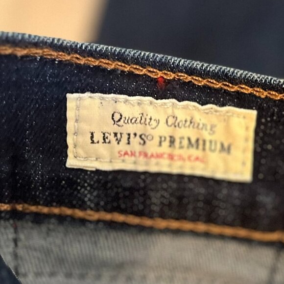 Levi's Woman's Red Tab LEJ Engineered Stretch Blue Premium Jeans Sz 24 x 26 - Picture 10 of 10